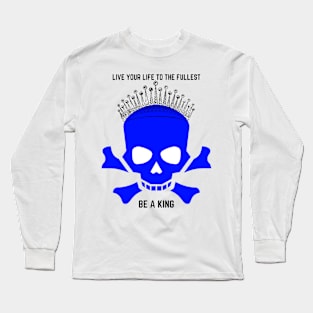 Skull with crown design Long Sleeve T-Shirt